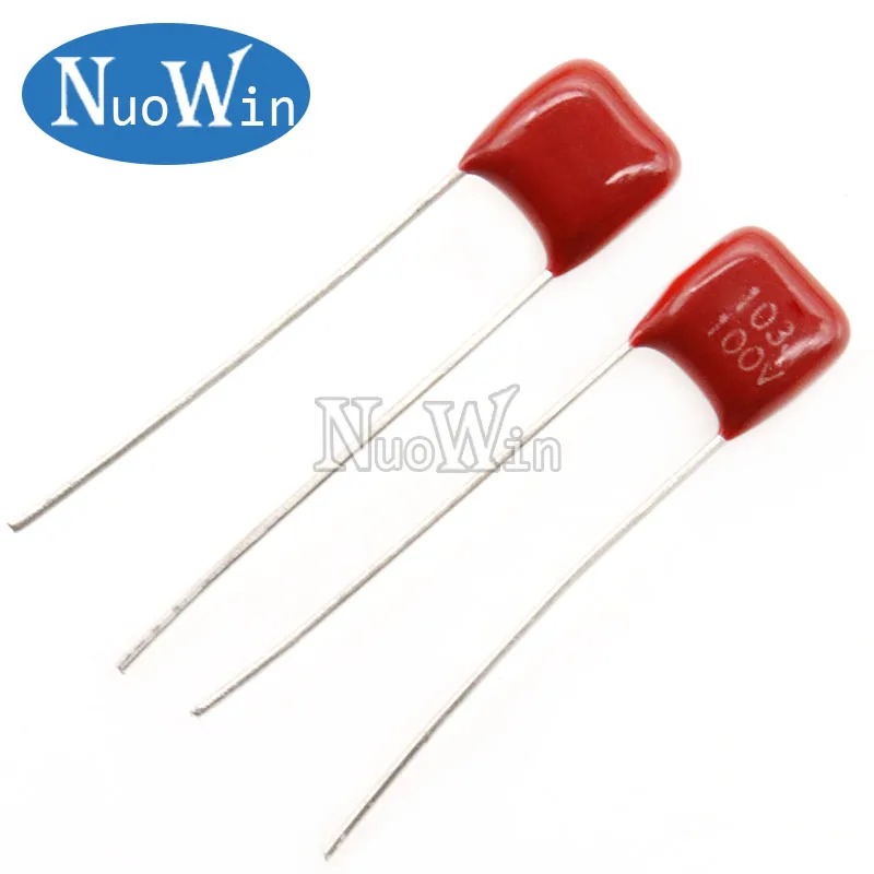 10PCS 63V 100V 102 103 104 105 106 222 224 472 473 474 Pitch 5MM 1UF 0.47UF 105J 474J 470NF CBB Polypropylene film capacitor