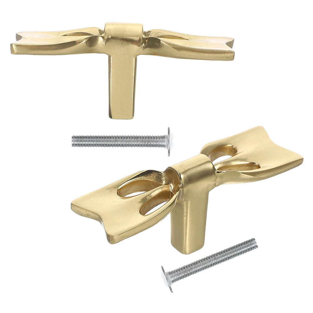 

Bow Drawer Knobs Brass Handle Dresser Handles Furniture Kitchen Hardware Cabinet
