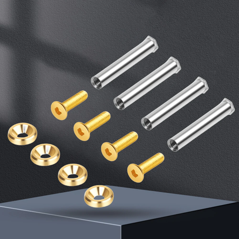 

4pcs Chassis Fan Screws Quieter Operation Cooling Fan Nut Screws Not Hurt Fan Double Fixed with Spacer and Tool for PC Case Fan