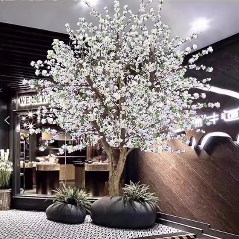 

Simulated pear tree, fake peach blossom, plum blossom, winter jasmine wishing tree, white indoor plant floral arrangement