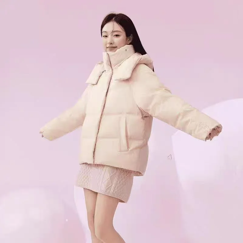 New Fashion Joker Down In 2024 Cotton-padded jacket Ladies Hooded Cotton-padded Jacket Winter Casual Ladies Western Style Jacket