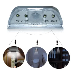 Pir sensor de movimento led luz noturna sem fio inteligente sensor luz do corredor quarto armário luzes da escada baterias luzes emergência