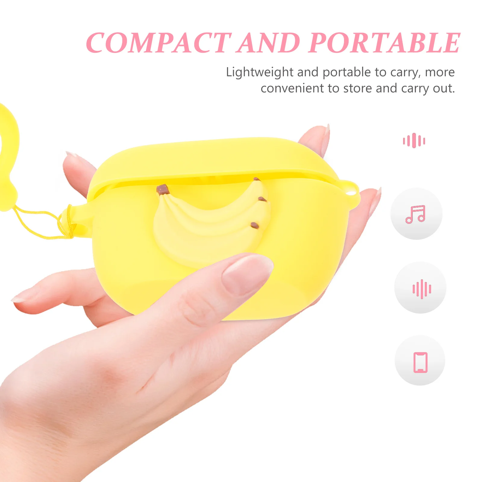 

Cute Cartoon Headphone Case Silicone Protector Cover Anti-Slip Grip for Wave 100tws Earphone Accessories