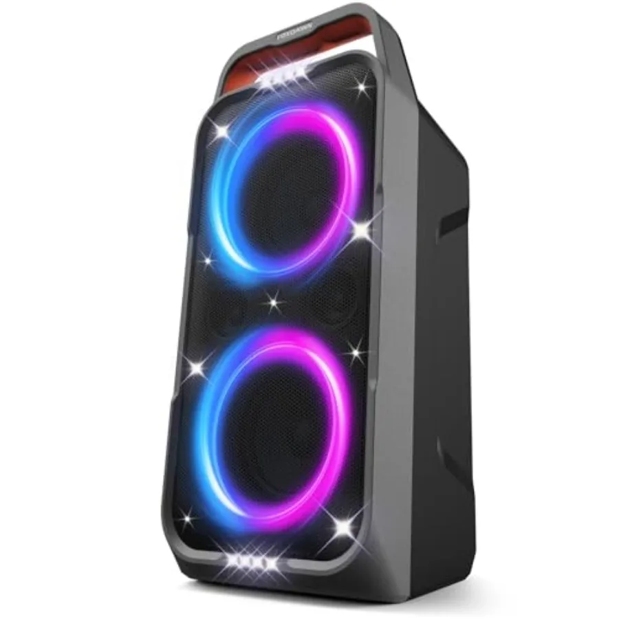

Party Bluetooth Speaker: 240W Peak Loud Sound, Deep Bass, 15H Playtime, Fast Charge, IPX4 Waterproof, TWS, Led Light Show, Larg