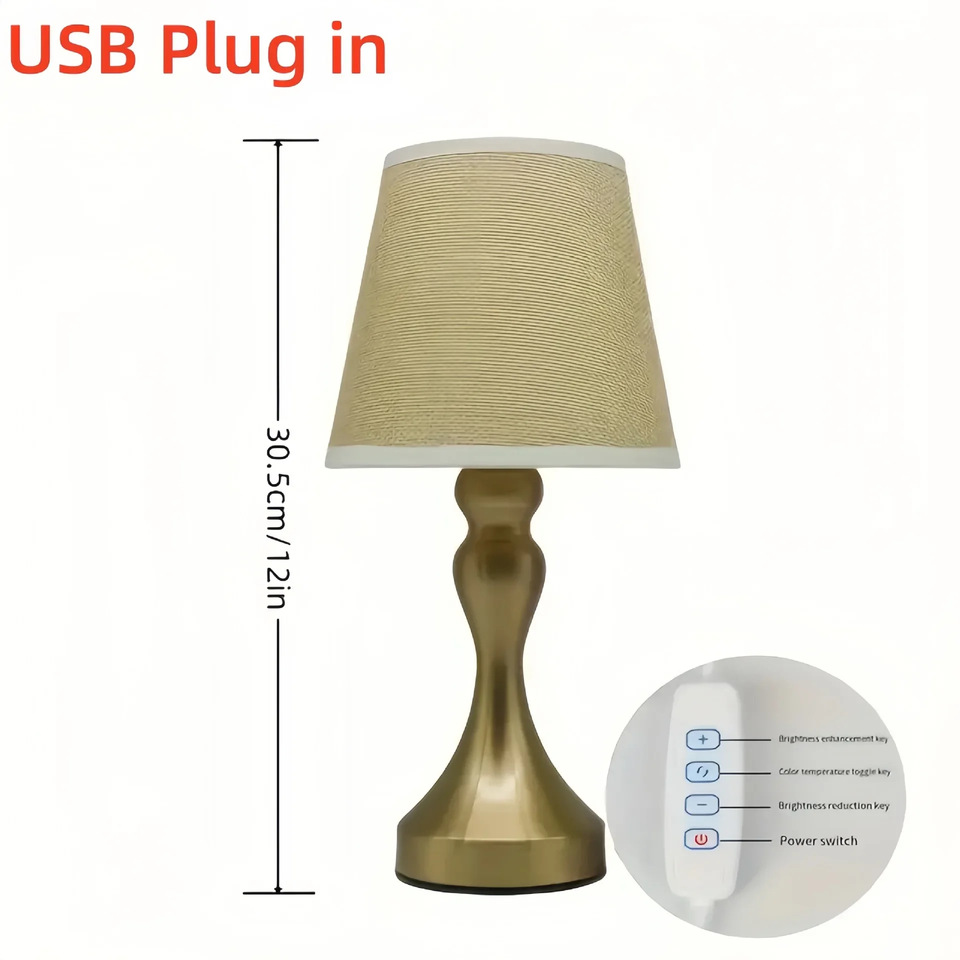 Lampu Meja Retro Lampu Samping Tempat Tidur Kamar Tidur Kantor Belajar Lampu Led Peduli Mata