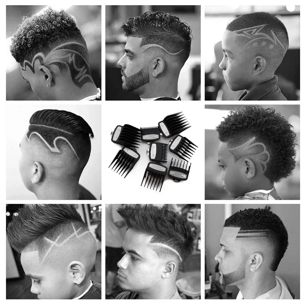 8/10 Stück Haarschneidemaschine Limit Guide Kamm für Wahl und Kemei Trimmer Universal Barber Guide Kamm Haarschnitt Werkzeug Clipper Limit Kämme – Detail 7