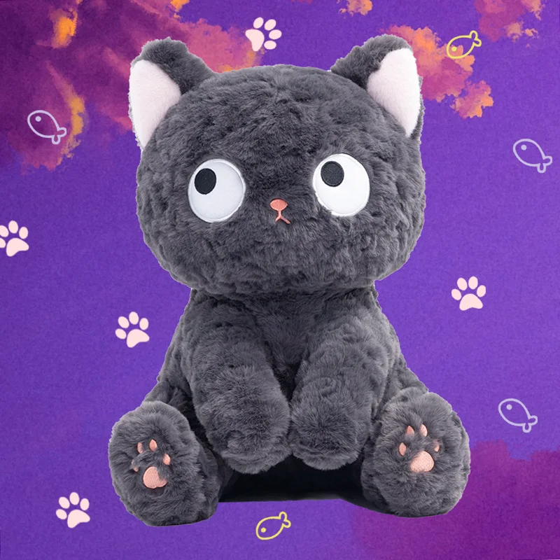 23/35cm Anime JiJi Black Cat Plush Toy Cartoon Cute Kittey Plushies Doll Lovely Soft Kids Toys for Girls Gifts Kawaii Room Decor