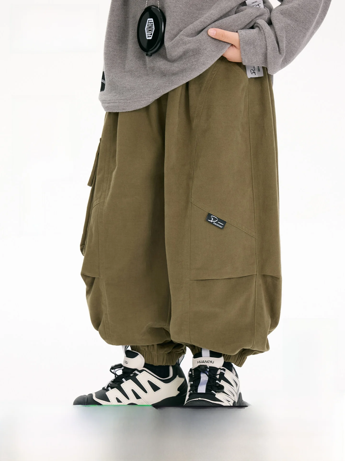 Pure Cotton Casual Workwear Trousers for Boys Autumn Collection Comfortable Elastic Waist Kids Fashion Korean Style Long Pants