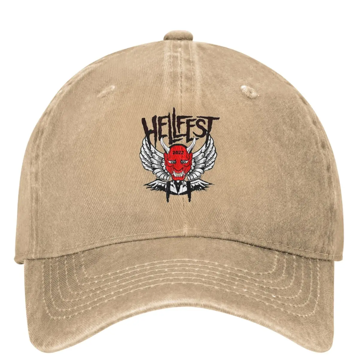 Hellfests Casual Baseball Cap Spring Music Logo Trucker Hat Breathable Running Hip Hop Hats Men Women Stylish Baseball Caps