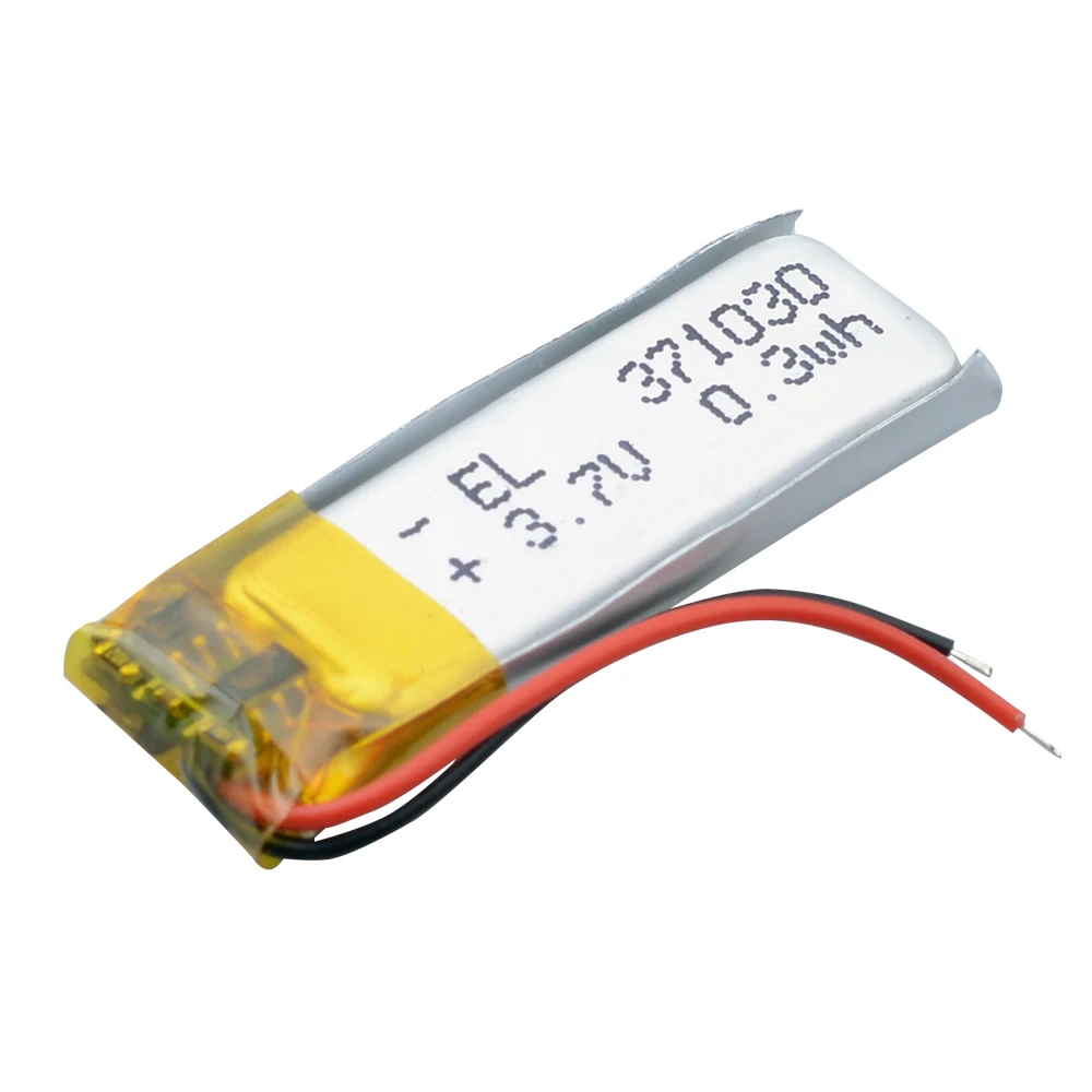 Fios de silicone 371030   Bateria de polímero de lítio 3.7v 0,3wh para plantronics explorer 55 fone de ouvido bluetooth pulseira brinquedos de pulso 401030