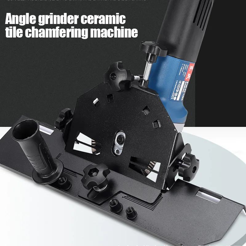 

45° Angle Grinder Chamfer Bracket Tile Chamfering Corner Cutting Machine Ceramic Tile Cutter Seat for 115/125 Type Angle Grinder