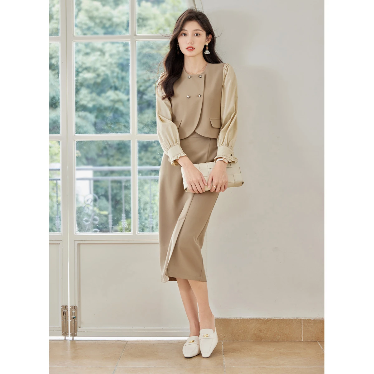 VIMLY Women Elegant Skirt Sets - Winter Clothing Outfits review and price