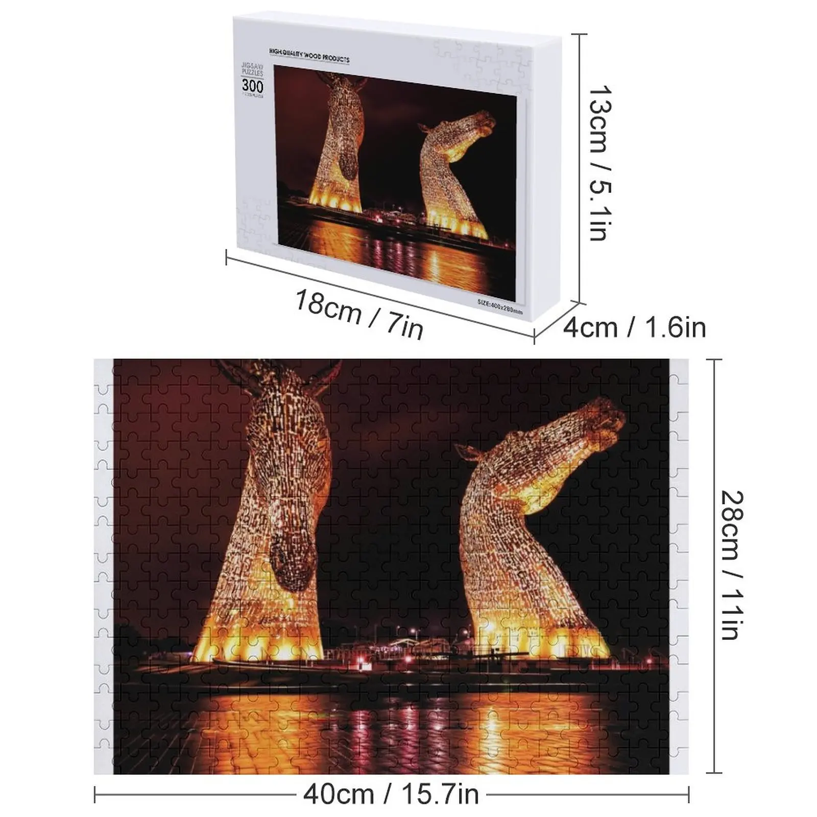 Prächtige Kelpies. Puzzle mit individuellem Foto, IQ-Puzzle