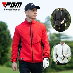 PGM Spring Autumn Men Golf Jackets Fashion Casual Windbreaker Male Waterproof Full Zipper Coats Golf Outdoor Sports Jackets