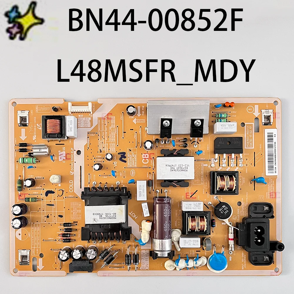 

BN44-00852F L48MSFR_MDY Power Supply Board is for UE40M5002AK UE40T5300AK UN43M5300AF UE40N5300 HG49NE470HF UE40M5005 UN49M530DA