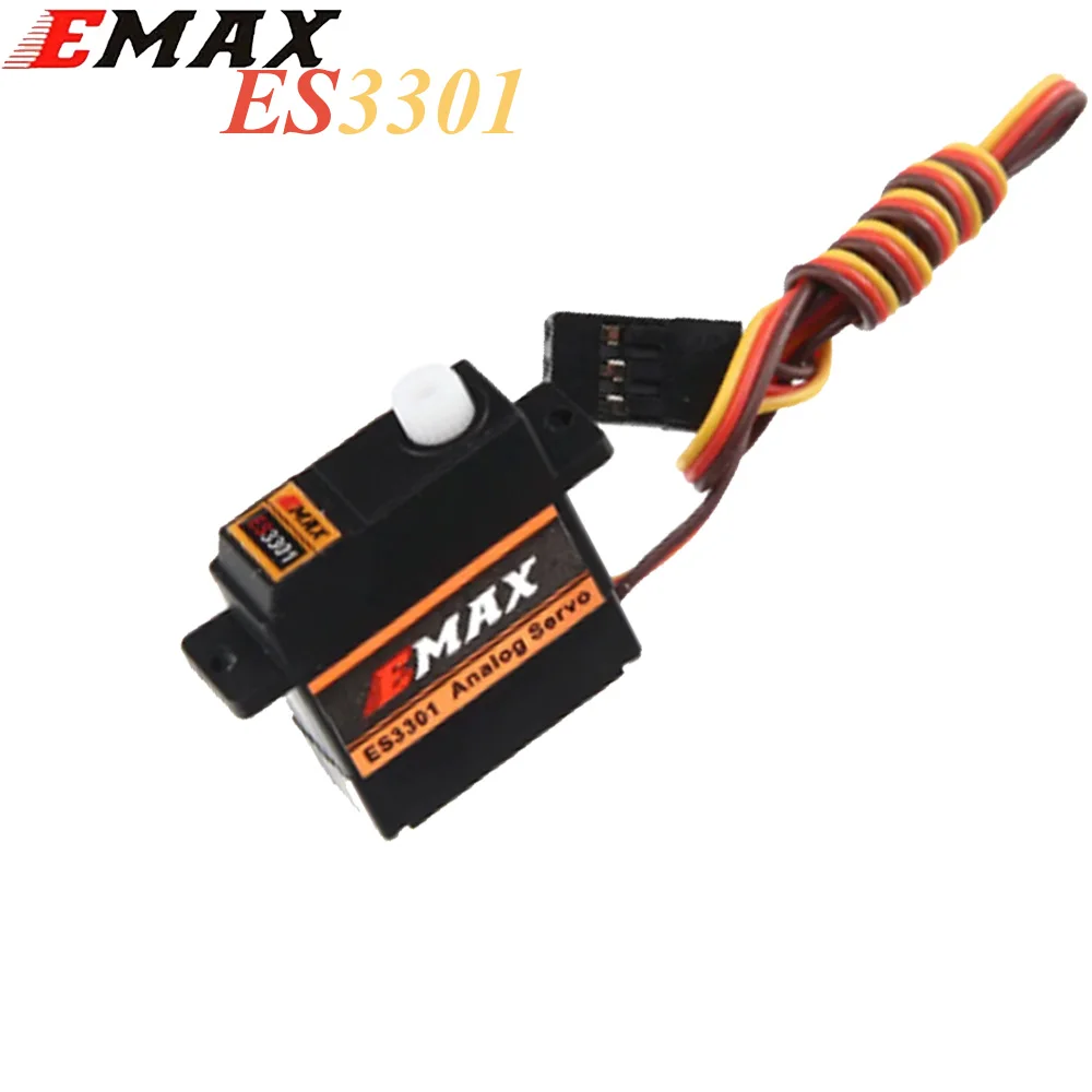 Emax ES3301 아날로그 디지털 서보 금속 기어, RC 글라이더 Rc 비행기 Rc 드론용, 9mm, 4.8V-6V, 1 개