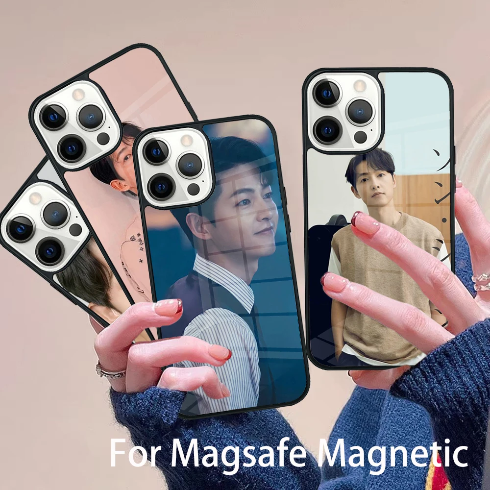 

Korean TV Series Vincenzo song joongki Phone Case Magesafe Magnetic Wireless Cover For IPhone 16 11 12 13 14 15 Pro Max Plus