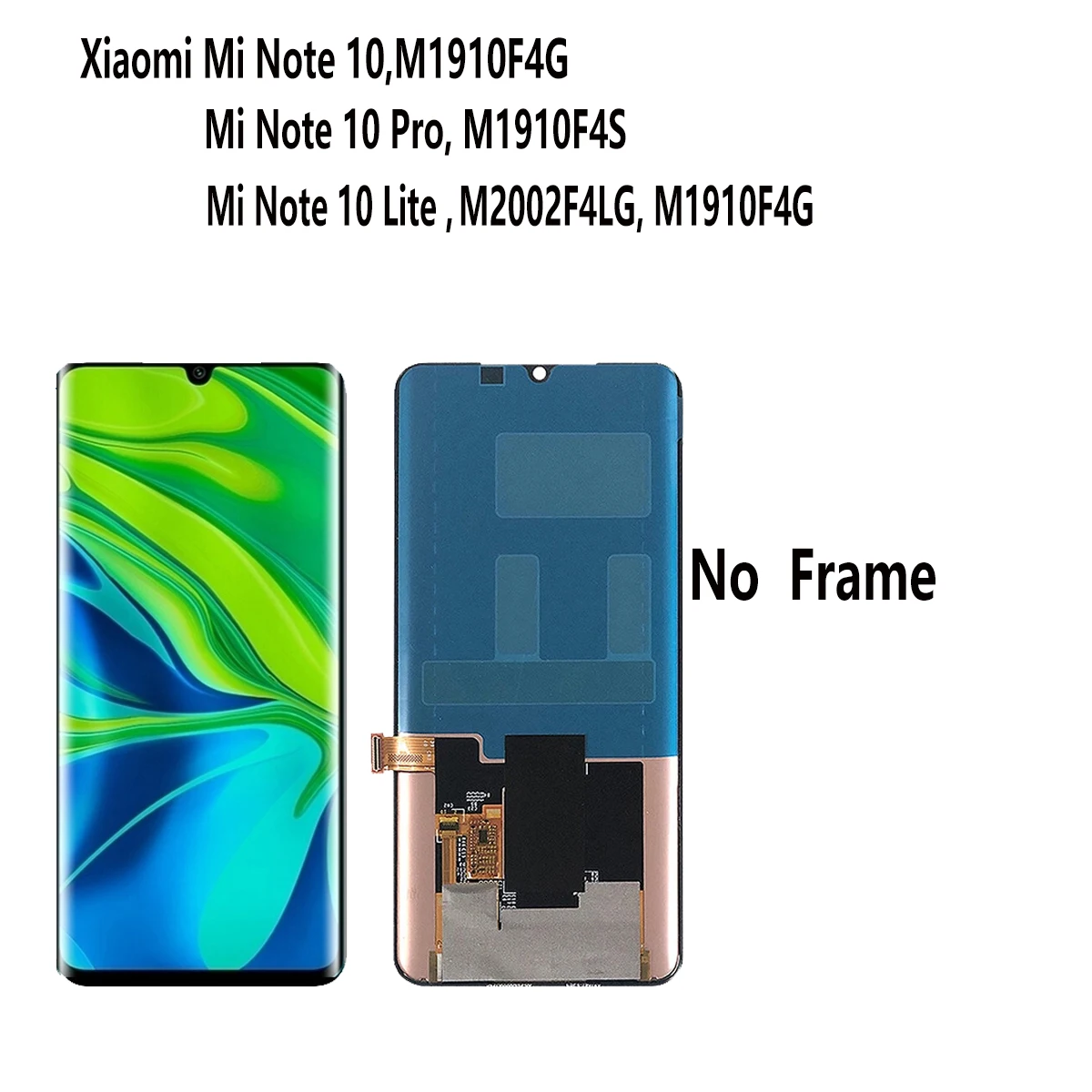 Imagem -04 - Lcd Display Touch Screen Digitizer Painel Acessórios Xiaomi mi Nota 10 Lite mi Nota 10 Pro 6.47