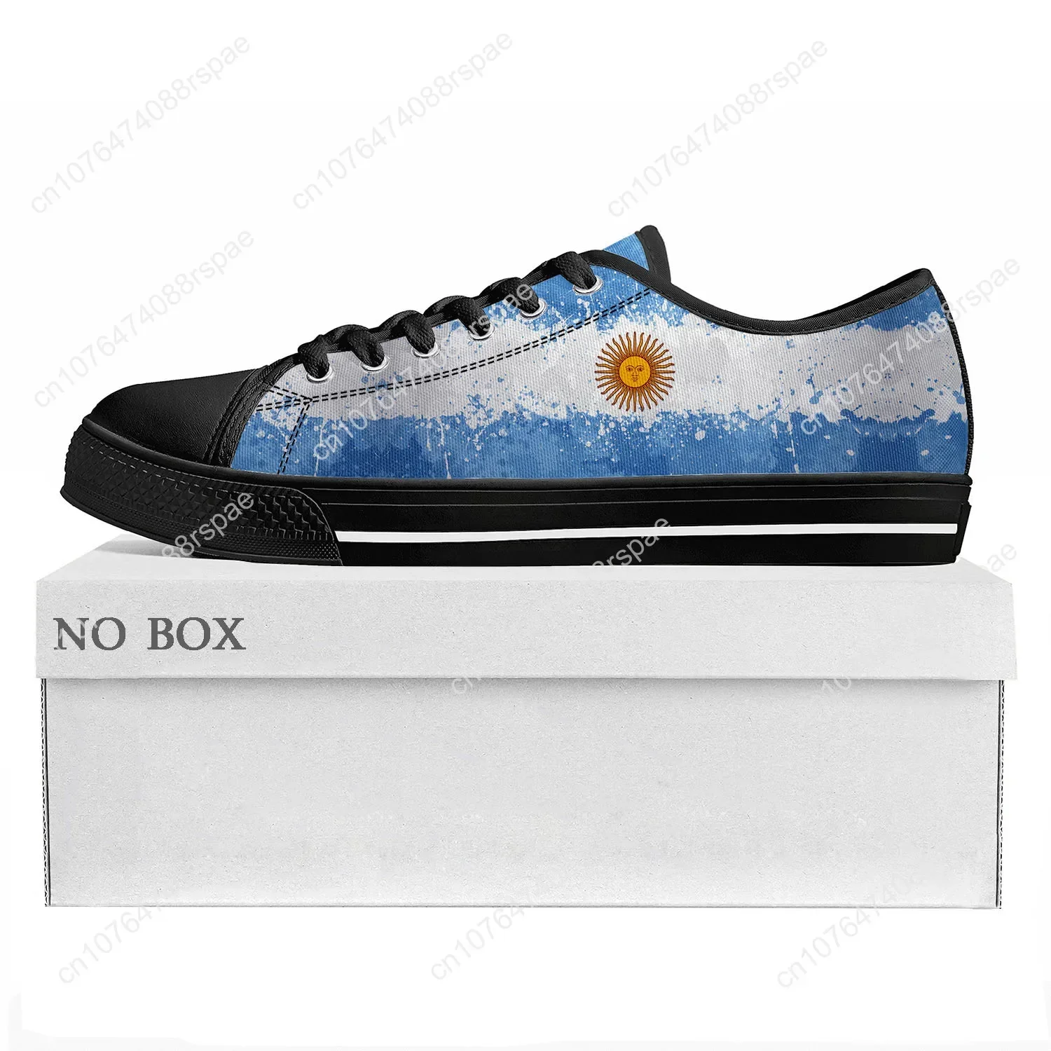 Argentine Flag Low Top High Quality Sneakers Mens Womens Teenager Canvas Sneaker Argentina Prode Casual Couple Shoes Custom Shoe