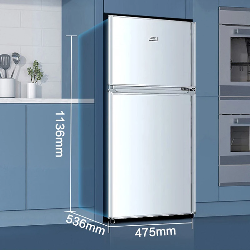 Морозильная камера Китай Поставщик Оптовая продажа Холодильник 475*536*1136мм 2-дверный холодильник Двухдверный холодильник