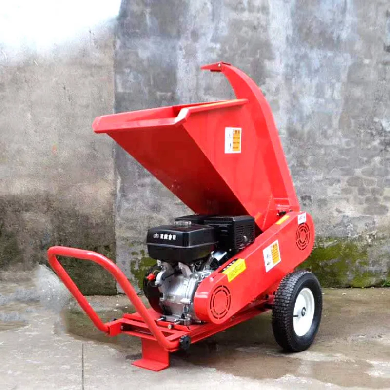 Portable Waste Branch Shredding Machine  Electric Powered Garden Waste Processing Equipment