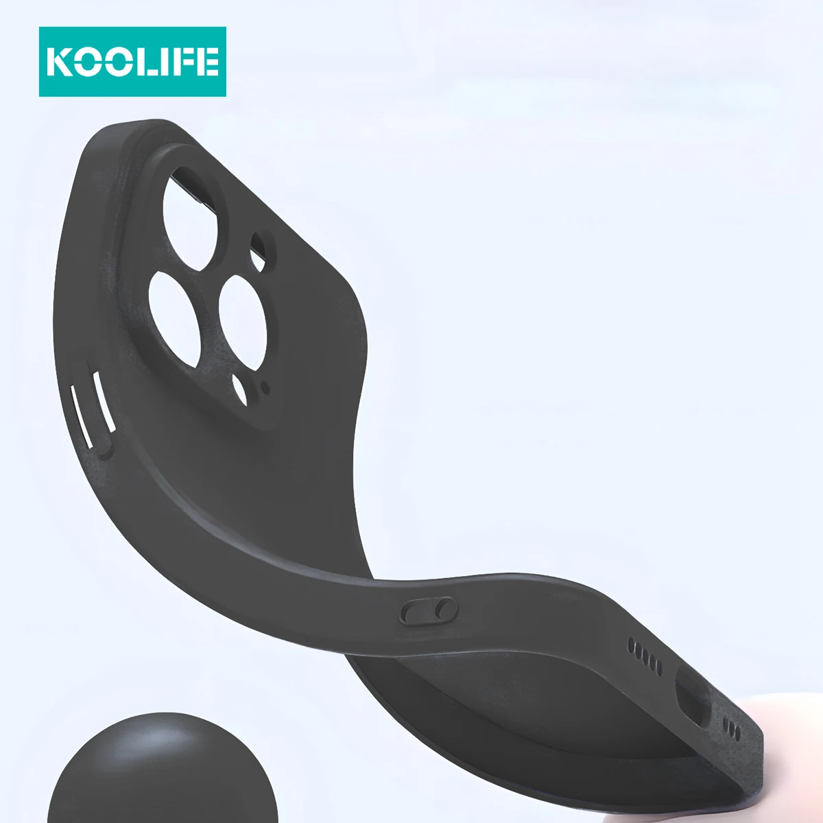 Koolife Liquid Silicone Mobile Phone Protective Case Dopamine Color with Lanyard Hole for iPhone 15 14 13 Pro Max 15 14 Plus 13