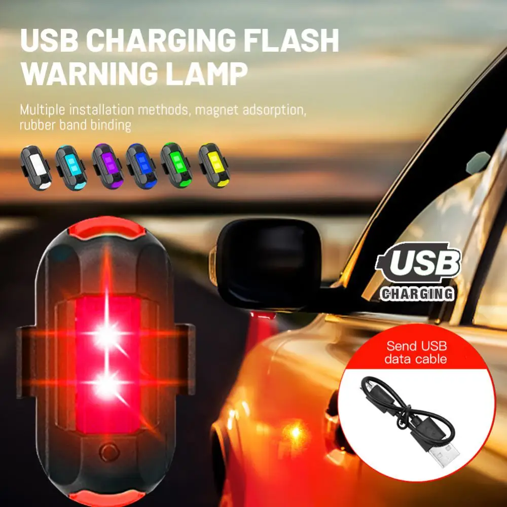 Bicycle Waterproof Tail Light USB Rechargeable Motorcycle Safety Warning Light Drone Flashlight MTB Bike Cycling Accessories