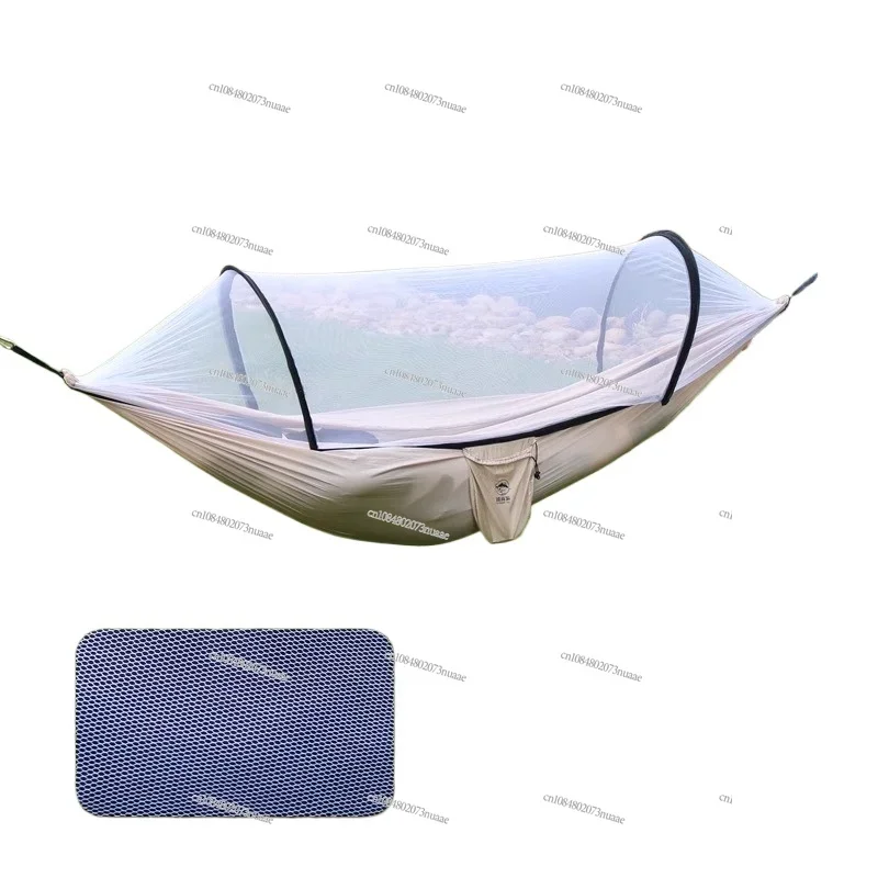 Changxiang Anti-Mosquito Hammock Outdoor Double 210T Nylon Spinning Mesh Anti-Flip Nylon Spinning Jackstay Portable Hanging