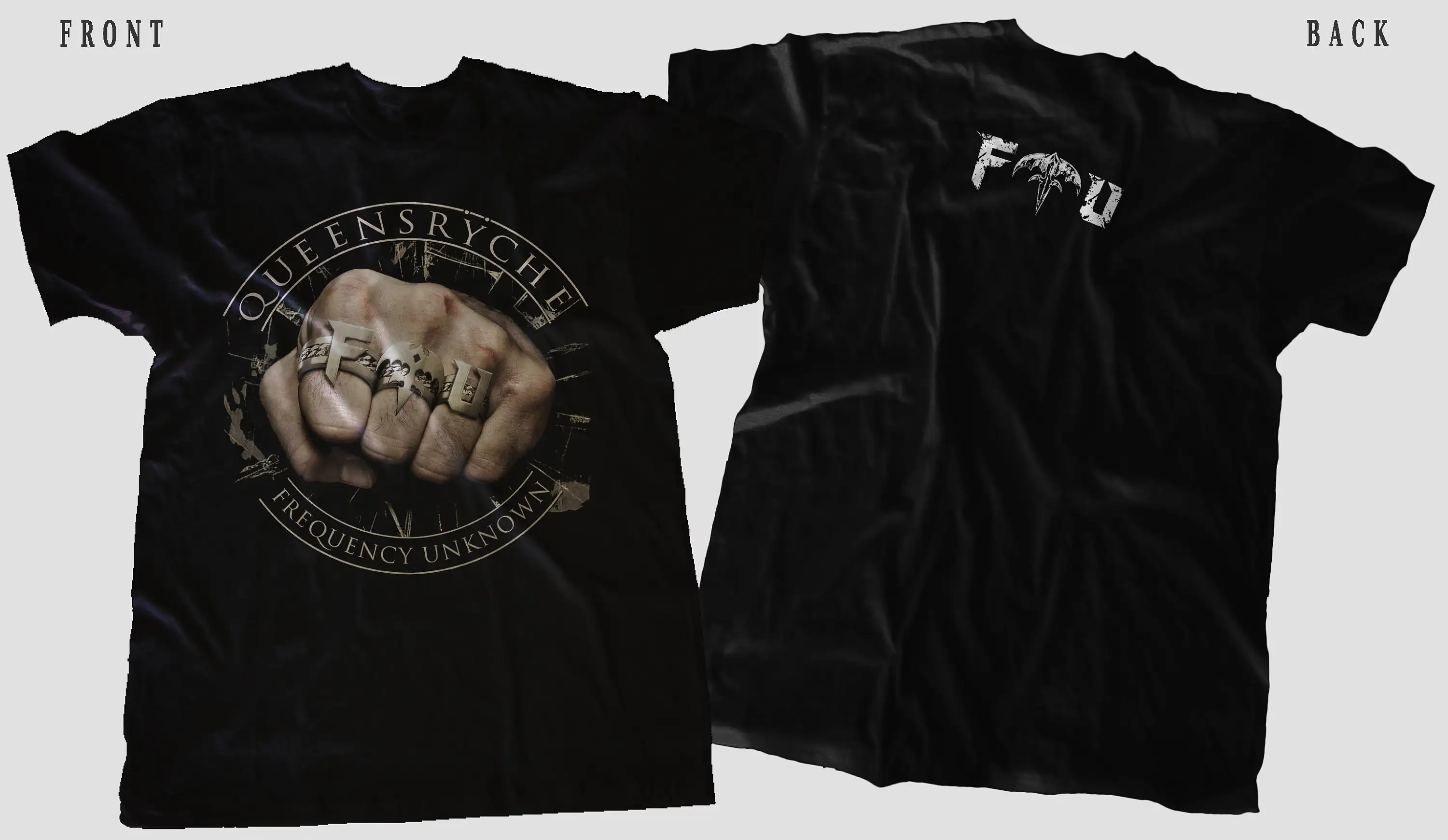 New Dtg/dtf Printed T-shirt QUEENSRYCHE Frequency Unknown