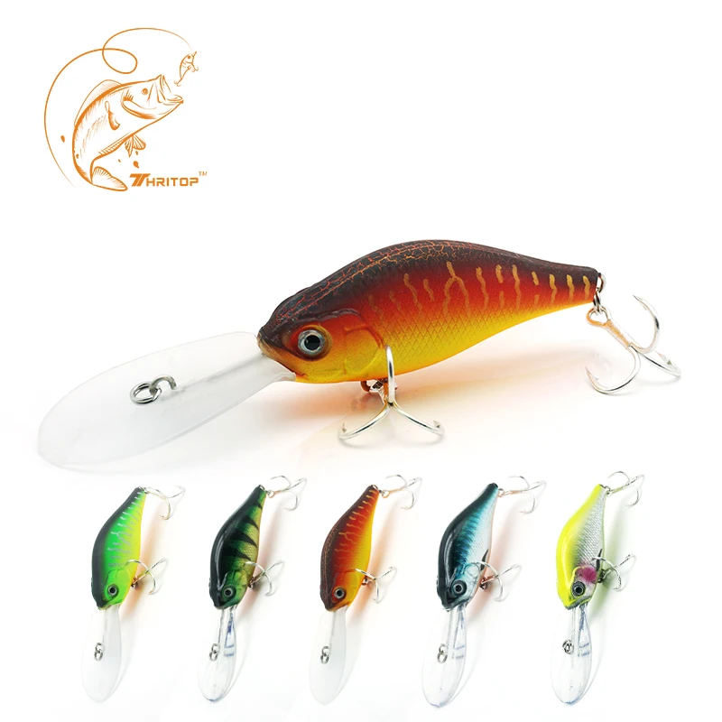 

Thritop Minnow Fishing Lure 10.5cm 15g 5 Various Colors For Option TP064 Strong Hooks Artificial Bait Fishing Tackle Accessories