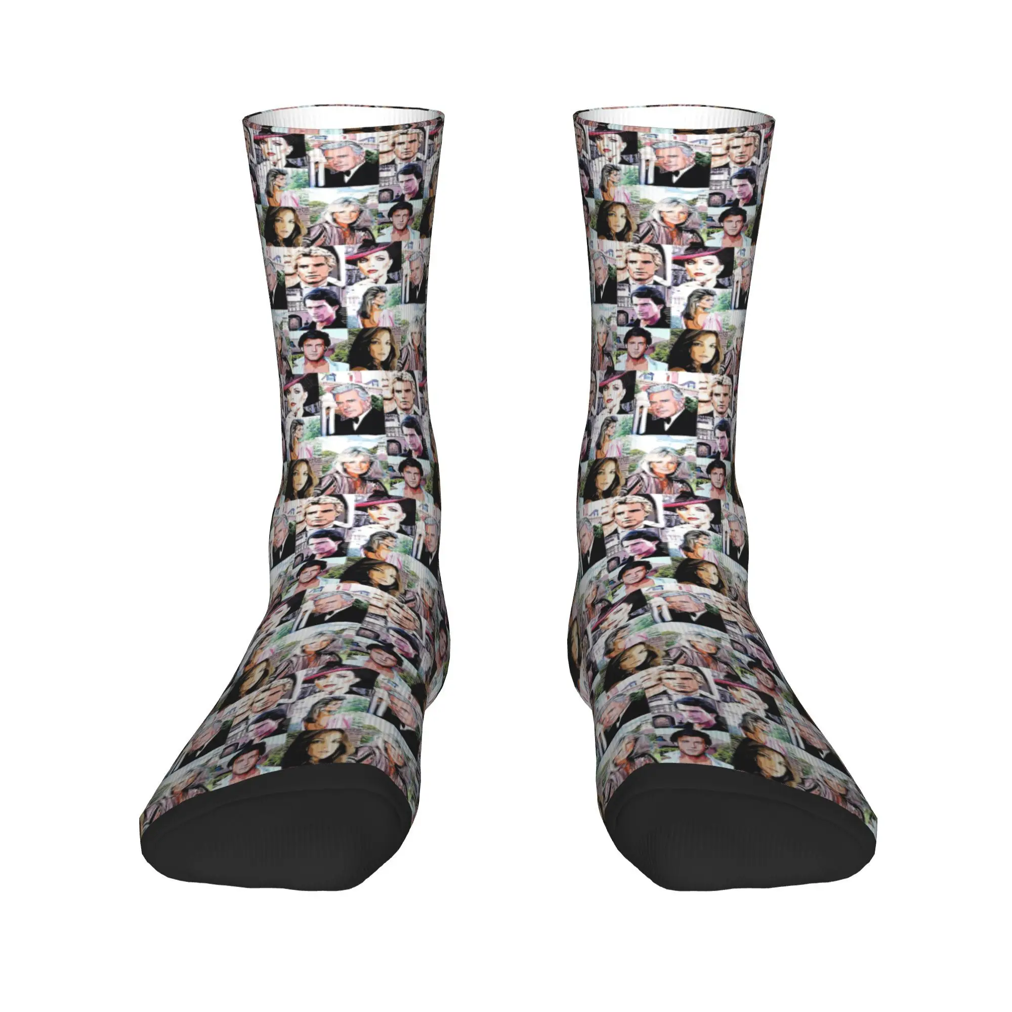 Dynasty - The Carringtons Socks Harajuku Super Soft Stockings All Season Long Socks อุปกรณ์เสริมสำหรับของขวัญคริสต์มาสสำหรับทุกเพศ