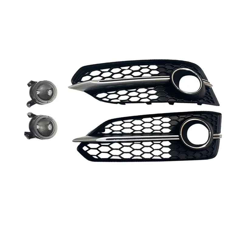 

Fog Light Grill for Audi S-line A8 D5 D4 2015 2016 2017 2018 2PCS Fog Light Grill Car Fog Lamp Grill Racing ABS Replacement