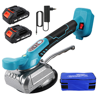 50KG Tile Tiling Machine 5 Gears Adjustable Electric Floor Tile Laying Vibrating Tool Tiling Machine With 2PCS Battery
