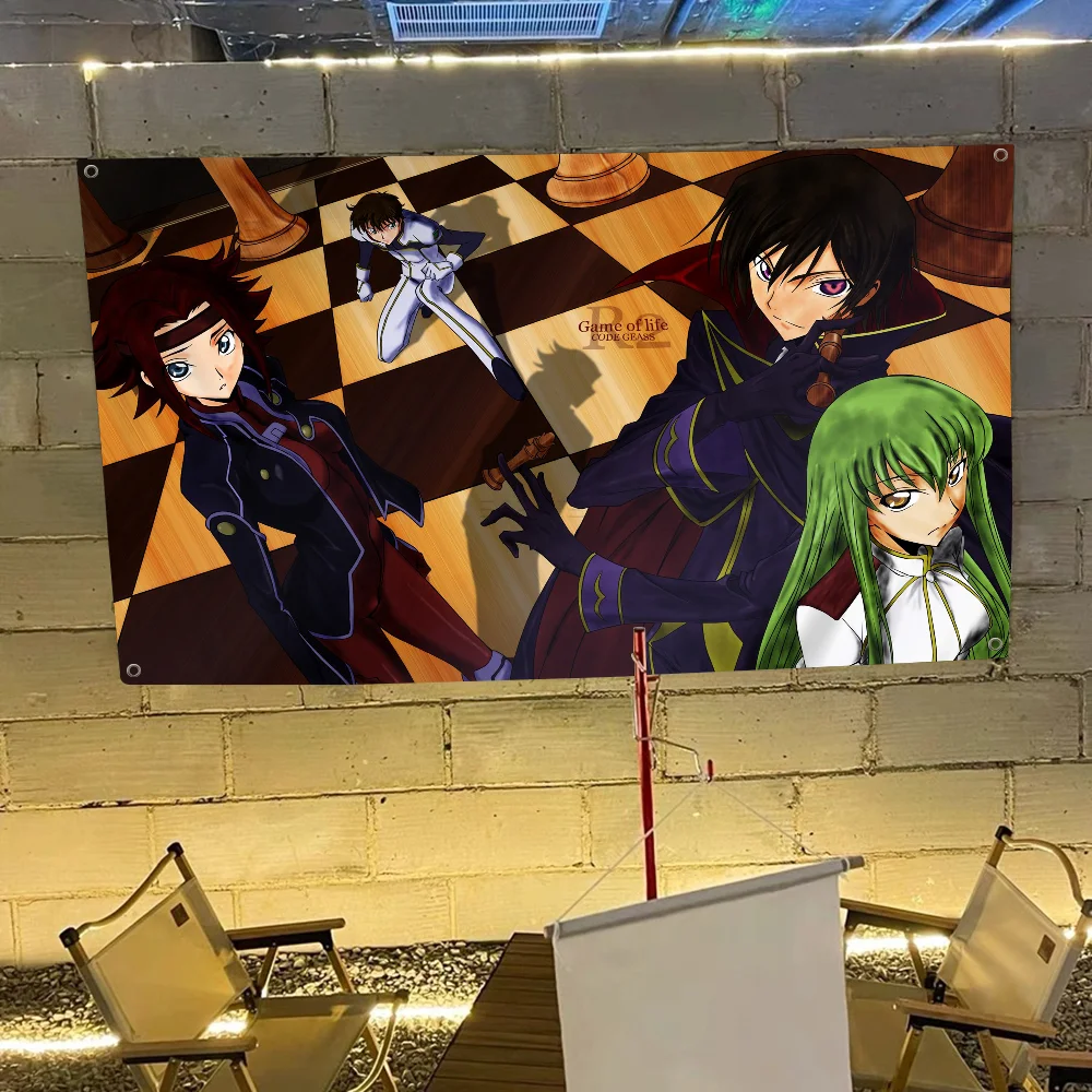 Anime Julius Kingsley C-codes-G-Geass Cartoon Flag Wall Hanging Banner Decoration Household Home Decor