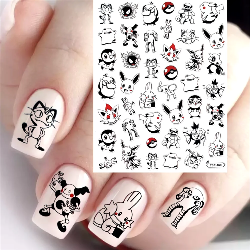 

TSC-160 TSC-395 Cartoon anime DIY 3D Back glue Nail Art Stickers Decals Sliders Nail ornament
