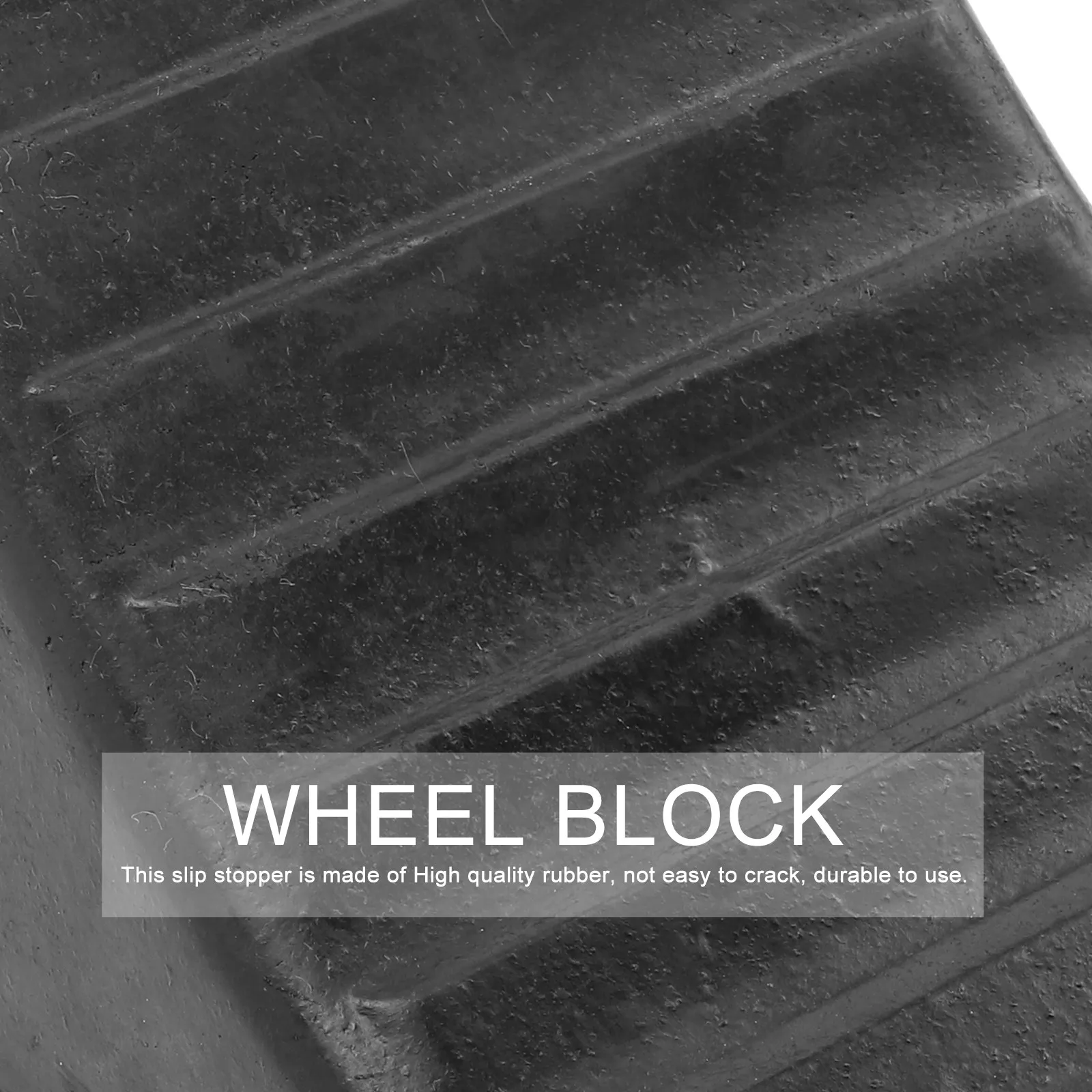 Rubber Wheel Chocks Anti Slip Tire Stopper Blocks Durable Vehicle Support Pads for Cars Trucks Trailers