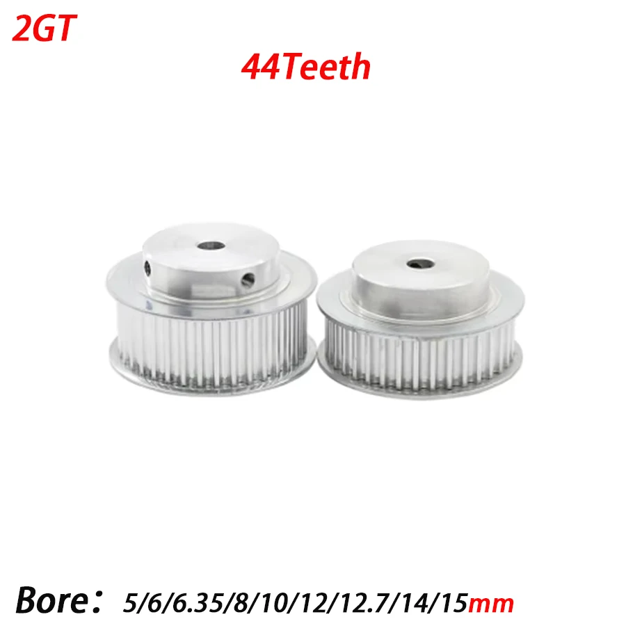 1/5Pcs 2GT 44Toothed M4 BF Type Synchronous Wheel Width 7mm Aperture 5/6/8/10/12~15mm Printer Synchronous Belt Wheel