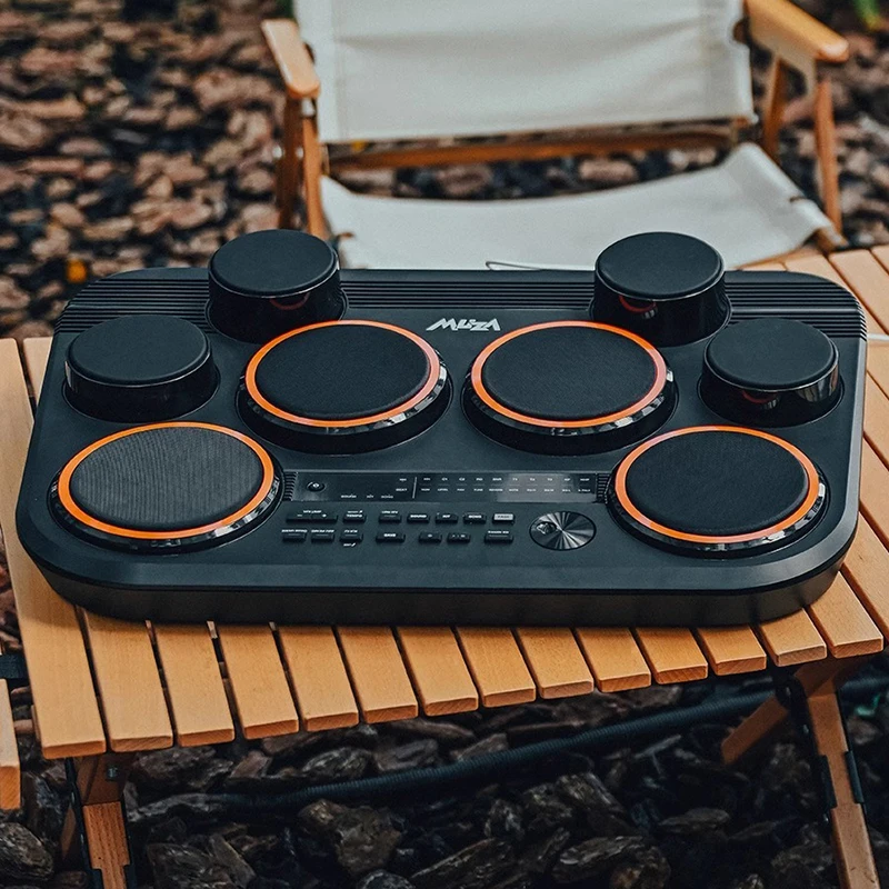 Adult Electronic Drums Portable Drum Set Professional Electronic Drum Kit Beginner Practice Pad Percussion Musical Instrument