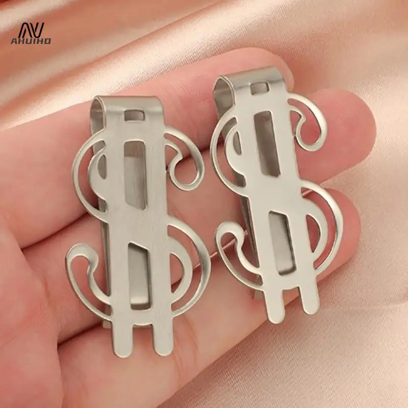 

Slim Money Clip Stainless Steel Cash Bills Credit Clip New Dollar Design Fashion Coin Banknote Cash Clamp Holder