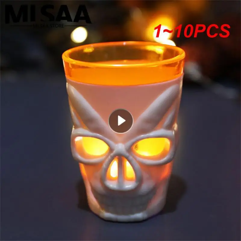 1~10PCS 7 * 5.5cm Halloween Decoration Originality Horror Themed Gifts Ghost Props Must Have 40g Electronic Light Affordable