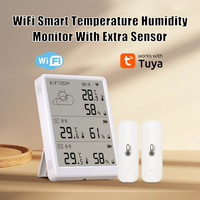 Tuya WiFi Temperature Sensor Smart 433MHz Thermometer and Hygrometer Kit Voice Control Smart Life Devices Home Security