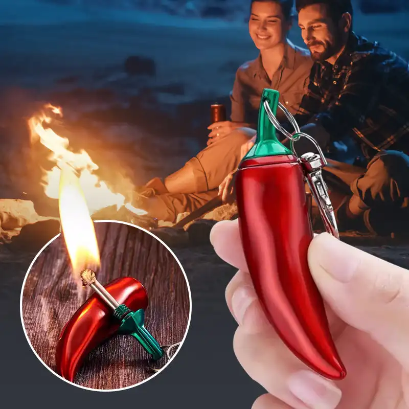 Emergency Survival Keychain Permanent Match Waterproof Outdoor Portable Keychain Pendant Immortal Flame Matchstick Camping