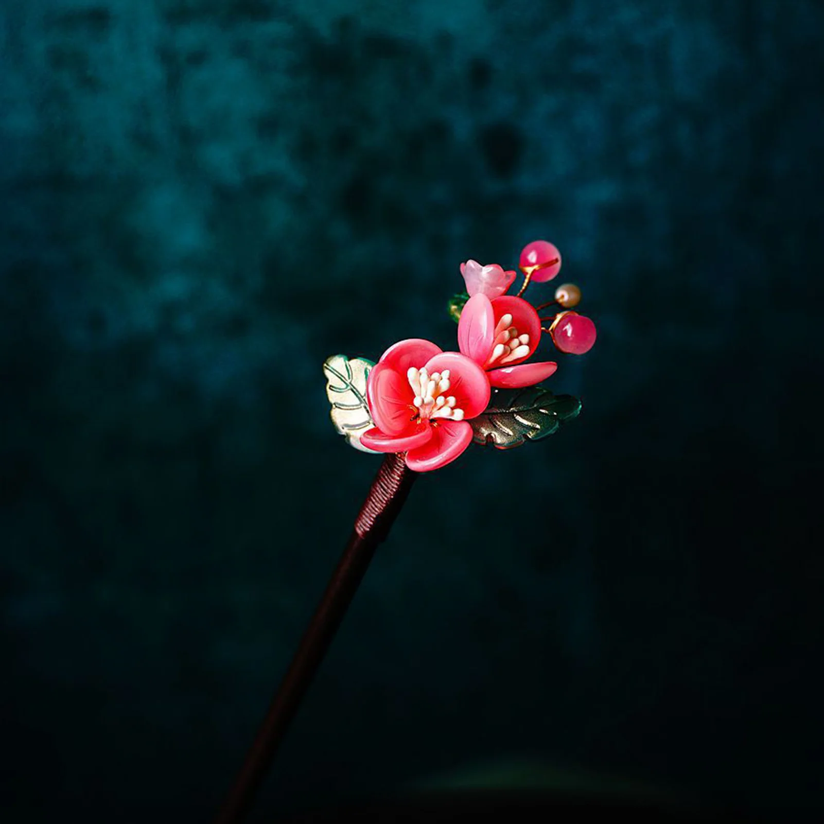 

Flower Wood Hair Chignon Chinese Style Cheongsam Hair Stick Forks Chopsticks For Hair Diy Accessory Vintage Hanfu Hairpin