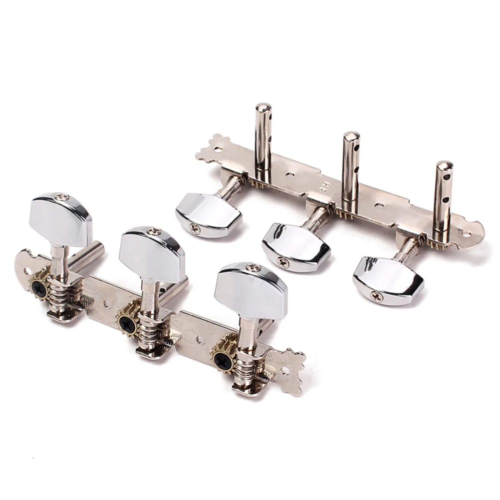 

3 L+ Chrome Color Alignment Guitar Tuner Keys Tuning Pegs Machine Head Major Silver