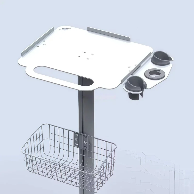 

Liftable ECG Trolley for Hospital Use Mobile Instrument Trolley Respirator Trolley Carrito Medico Commercial Furniture