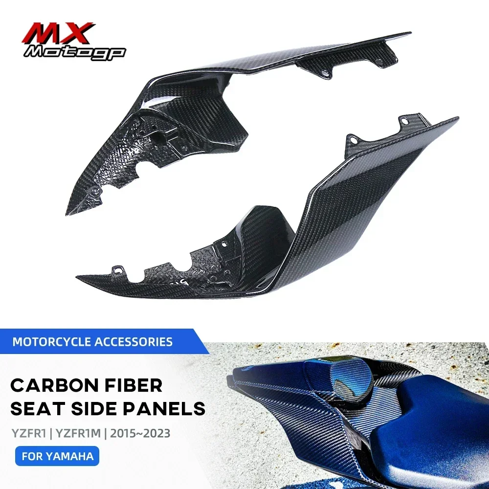 2023 For YAMAHA YZF R1 R1M YZF-R1 2015-2022 Carbon Fiber Rear Tail Pillion Seat Side Panels Cowl Fairing Motorcycle Accessories