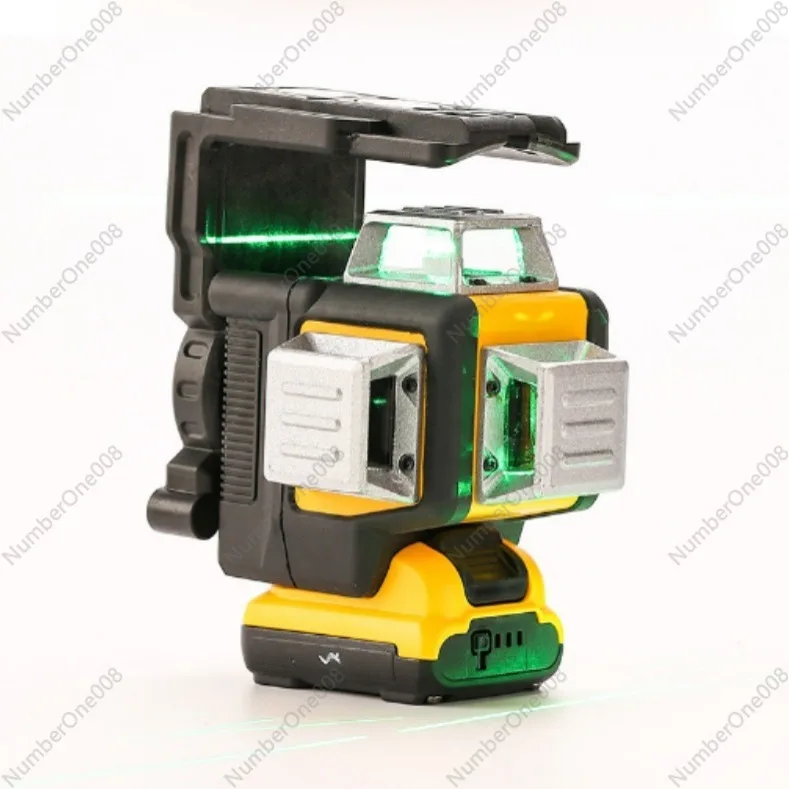 

High-Precision Green Laser Wall Line Marker 12 Lines 12V Rechargeable Infrared 360° Laser Level