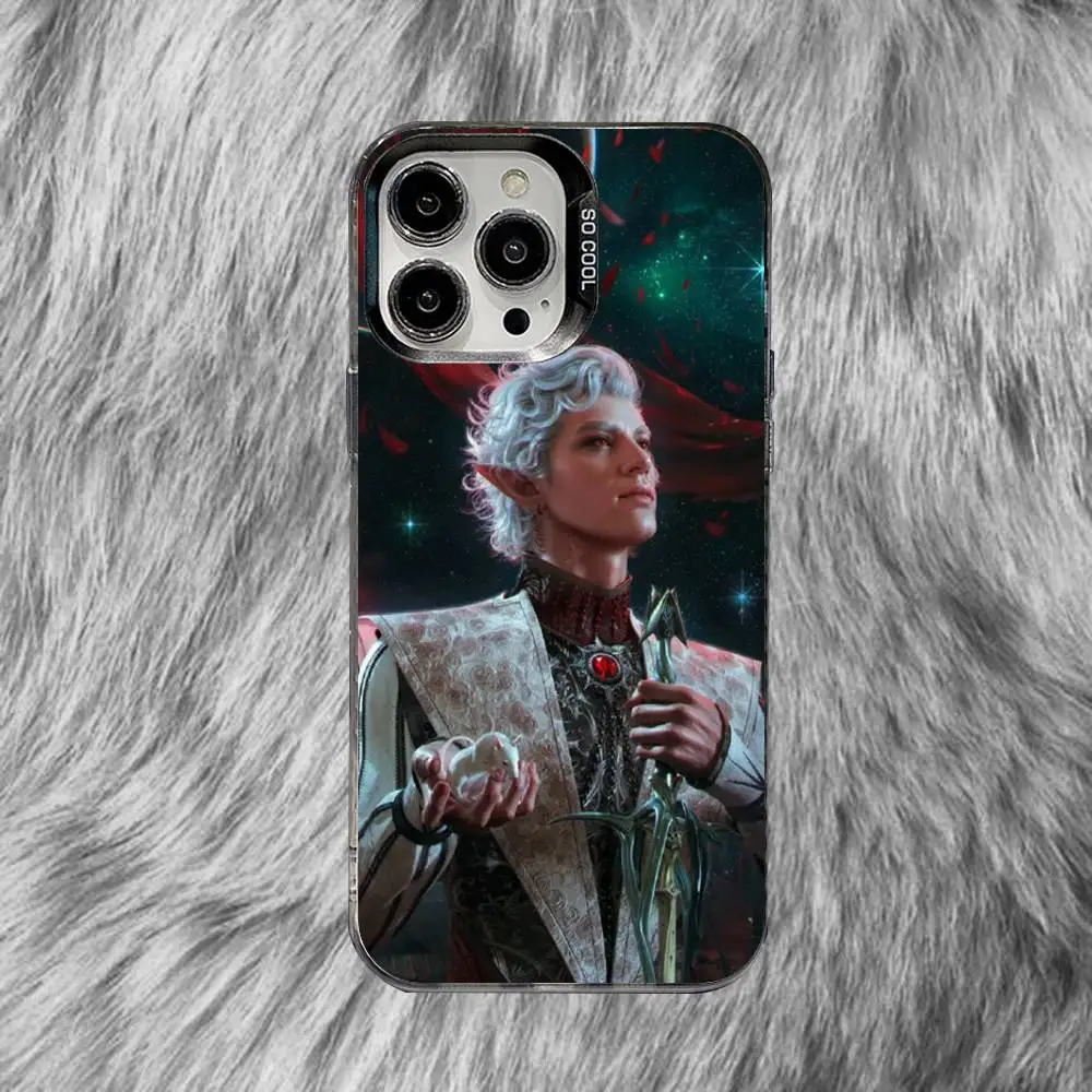 B-Baldurs Astarion Gate 3 BG3 Phone Case For iPhone 16,15,14,13,12,11,8,7,Pro,Max,Plus,Mini,XS,SE Anti Fall Black Matte Hard - Image 3