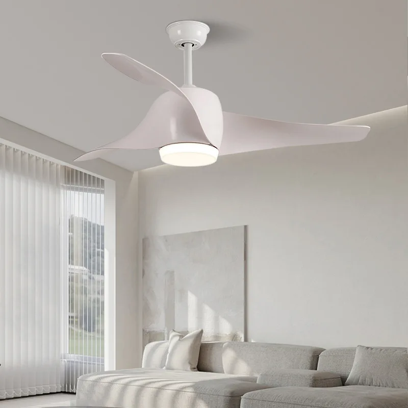 Nordic Creative Restaurant Ceiling Fan Light Modern Simple Living Room Bedroom Household Fan Light with LED Electric Large Fan