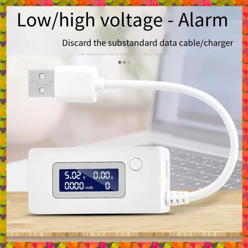 Promozione! Analizzatore di caricabatterie USB digitale LCD, tester 4-30 V 0-3 A per tensione, corrente e indicatore di stato della banca di potere